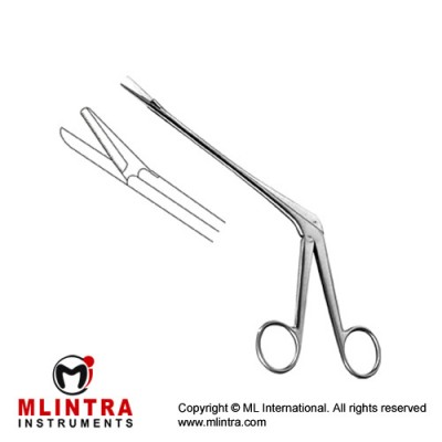Olivecrona Trigeminal Scissor Toothed Stainless Steel, 23 cm - 9" Working Length 120 mm